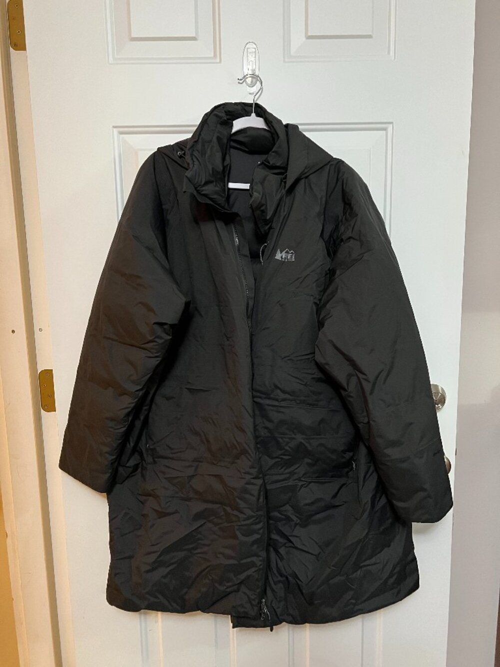 REI Stormhenge Down Hybrid Parka Black Women's 3XL Waterproof 850 Down